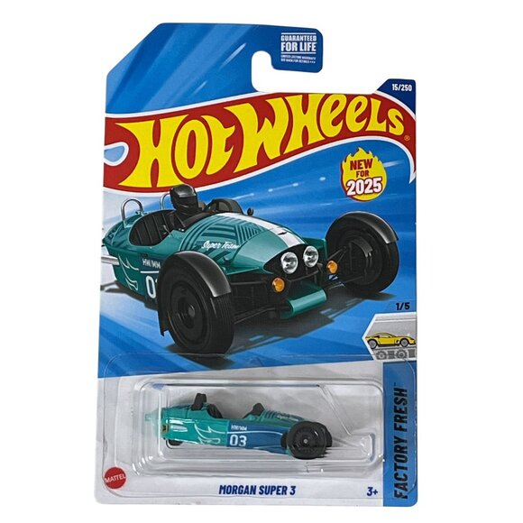Hot Wheels Morgan Super 3 2025 Factory Fresh Teal Diecast New - Picture 1 of 4